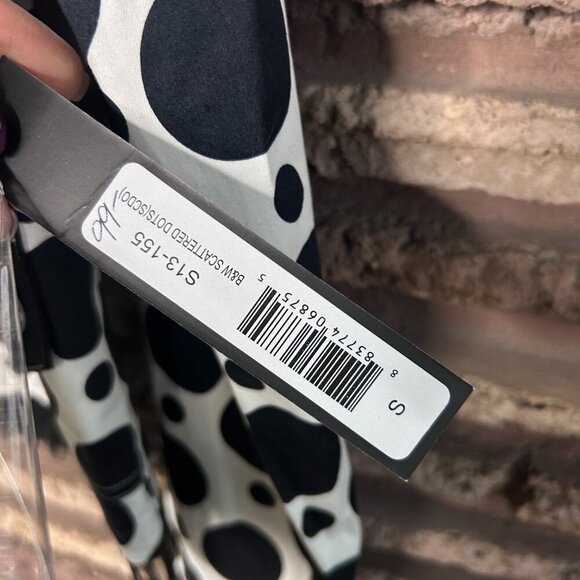 UBU Black and White Scattered Polka Dots Jacket Size Small NWT - Picture 7 of 11